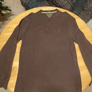 Blue Notes dark brown Henley long sleeves